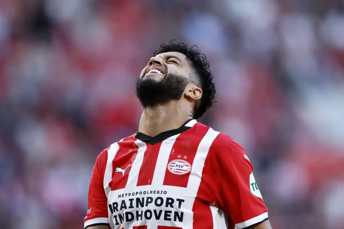 Ismael Saibari du PSV Eindhoven lors du match néerlandais d'Eredivisie, 2025